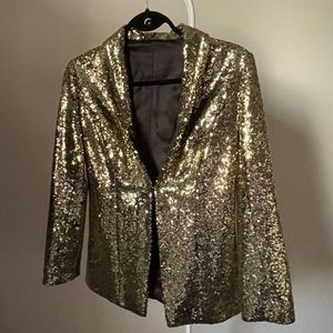 Gold sequin suit jacket